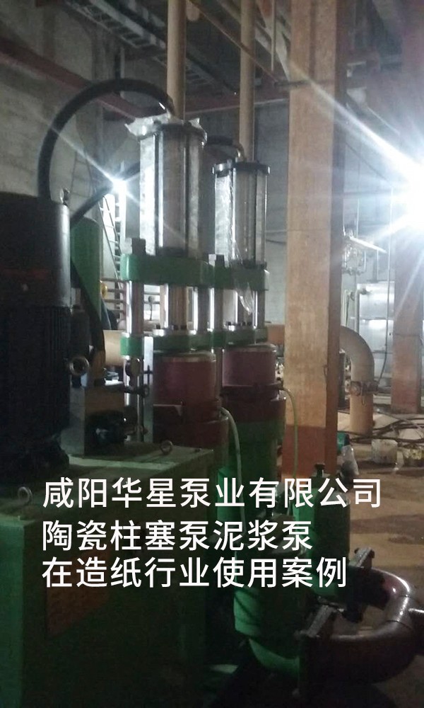 陶瓷柱塞泵泥漿泵在造紙行業(yè)使用案例